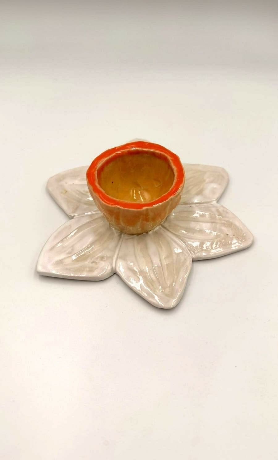 Narcyz 2w1 – świecznik / podstawka na jajko